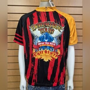 Primal Deathride Tour 2XL Cycling Jersey NWT Skull Full Zip War on ALS